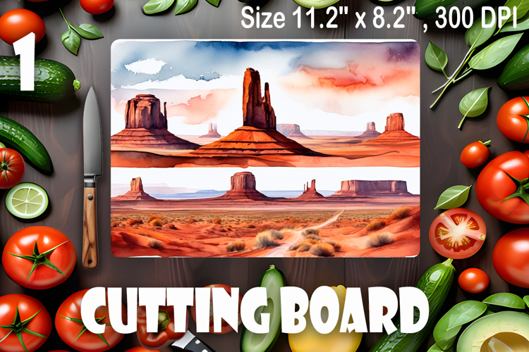 American landscape cutting board design - cutting board desi