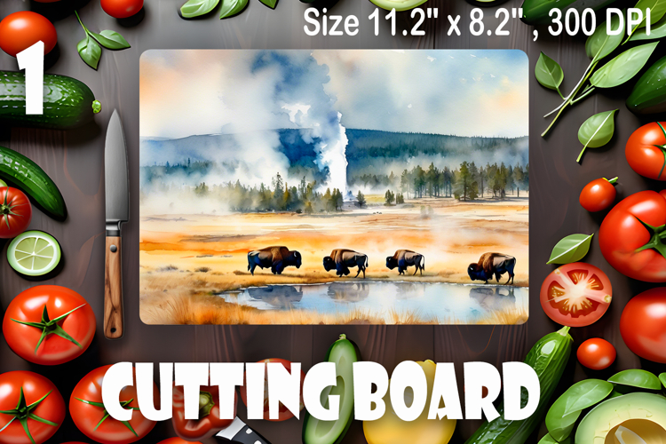 American landscape cutting board design - cutting board desi