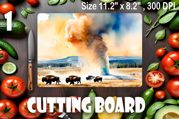 American landscape cutting board design - cutting board desi