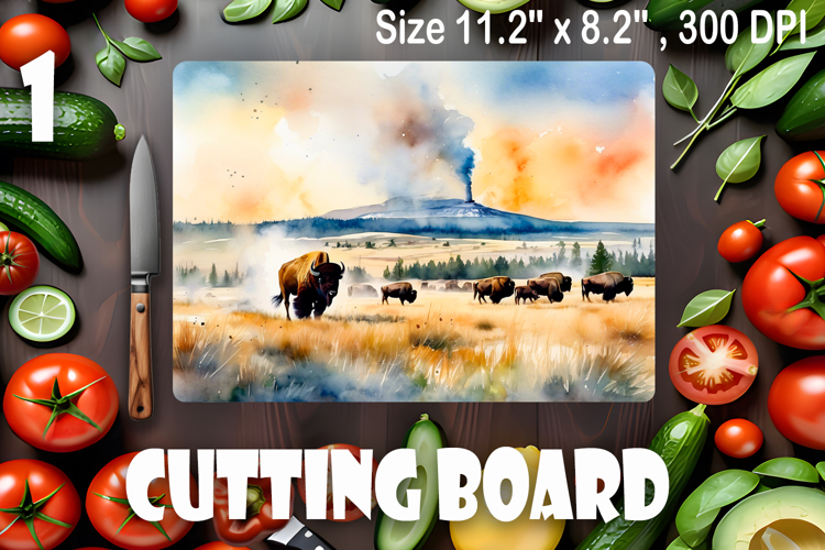 American landscape cutting board design - cutting board desi
