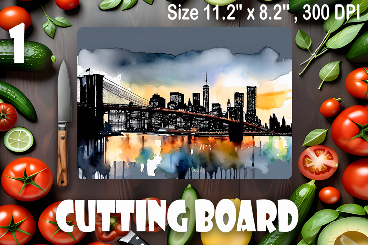 American landscape cutting board design - cutting board desi