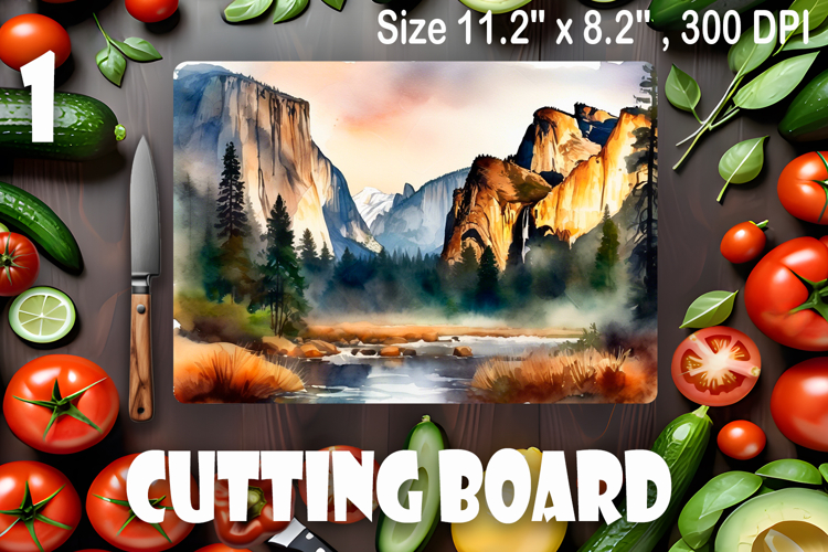 American landscape cutting board design - cutting board desi
