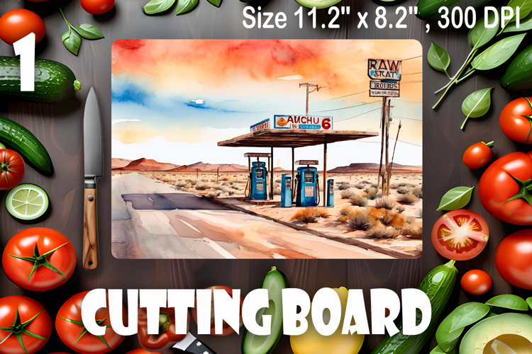 American landscape cutting board design - cutting board desi