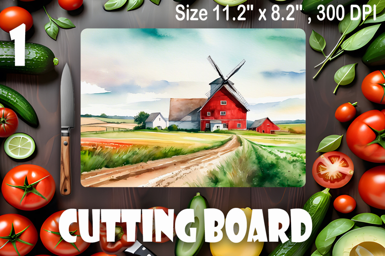 American landscape cutting board design - cutting board desi