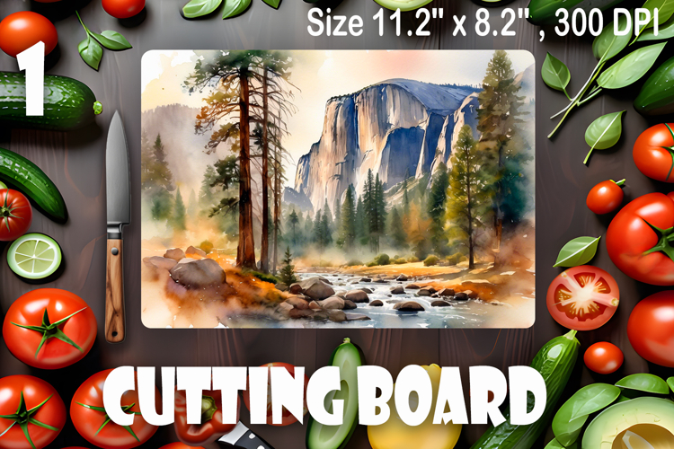 American landscape cutting board design - cutting board desi