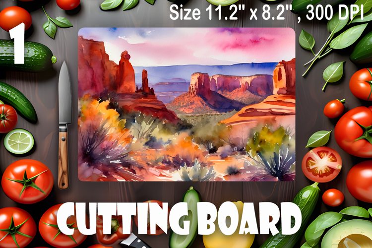 American landscape cutting board design - cutting board desi