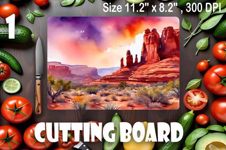 American landscape cutting board design - cutting board desi