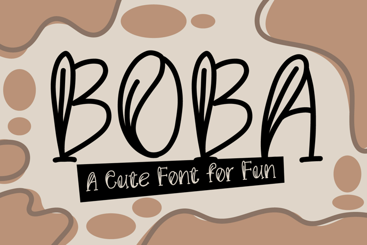 Boba - Hand Drawn Cute Font