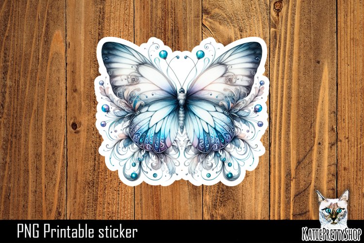 Butterfly Sticker PNG example image 1