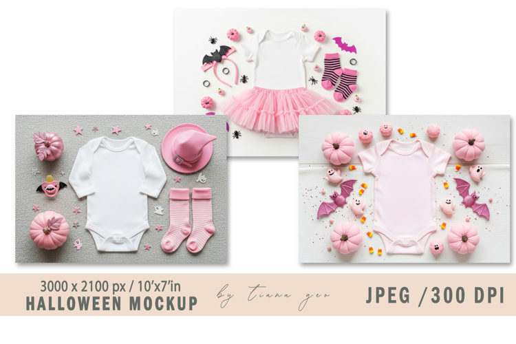 Autumn and Halloween tshirt mockup- 4 jpeg files