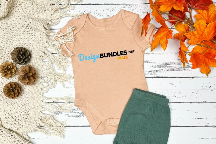 Romper mockup Fall | Baby mockup Autumn | SVG mockup