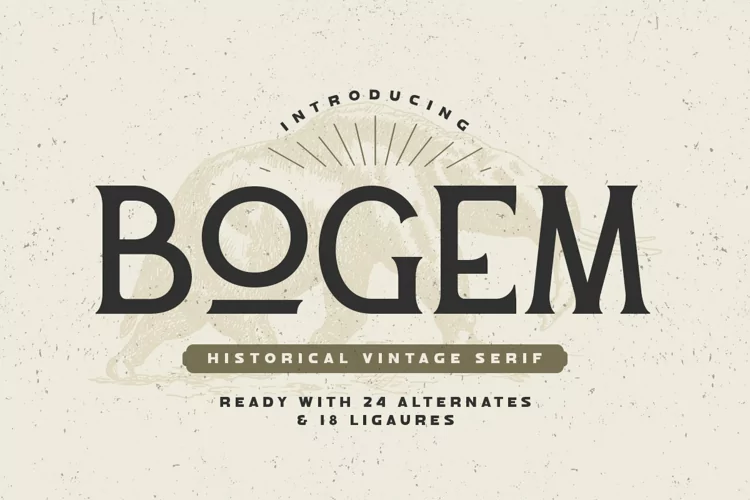 Bogem - Historical Vintage Serif