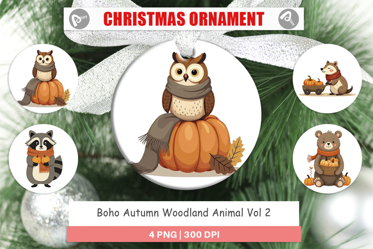 Ornament Boho Woodland Animals