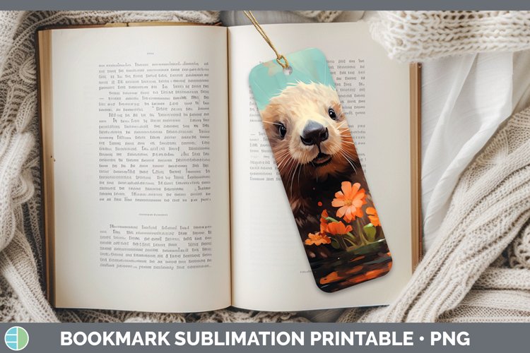 Boho Baby Beaver Bookmark Sublimation Printable Designs