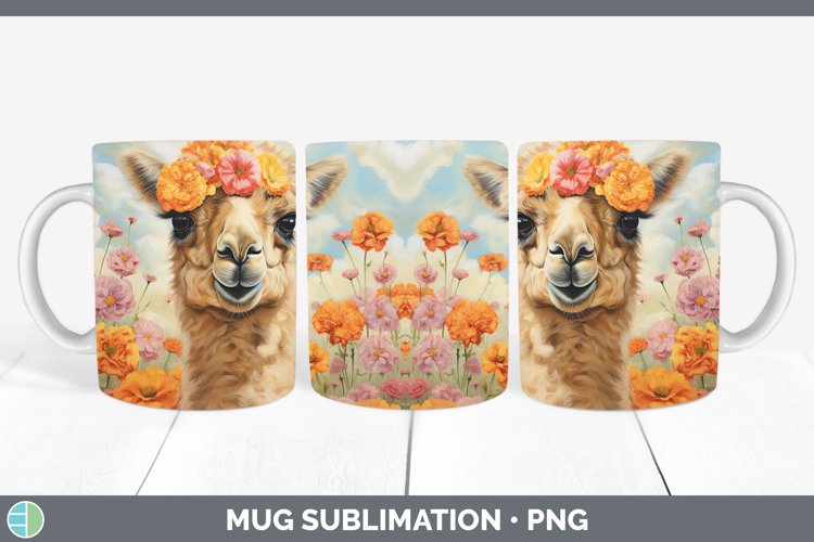 Boho Baby Camel Mug Wrap Sublimation Coffee Cup Designs