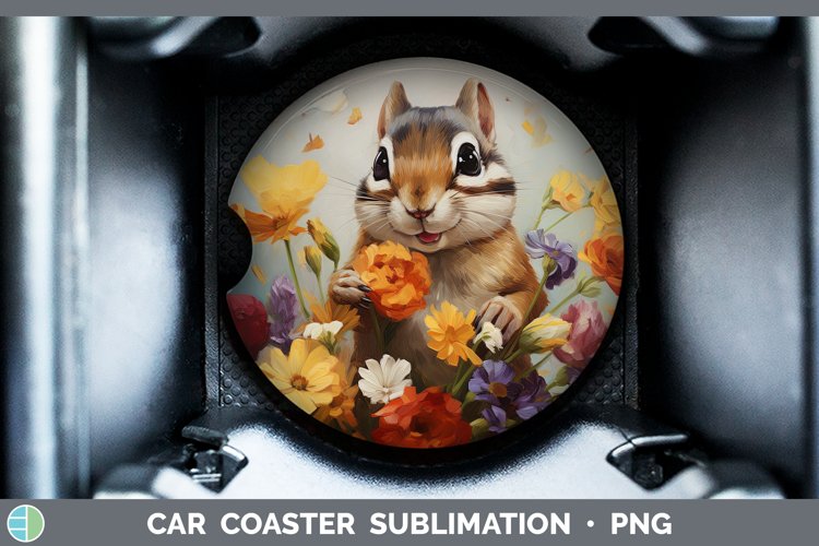Boho Baby Chipmunk Car Coaster Sublimation Coaster Designs