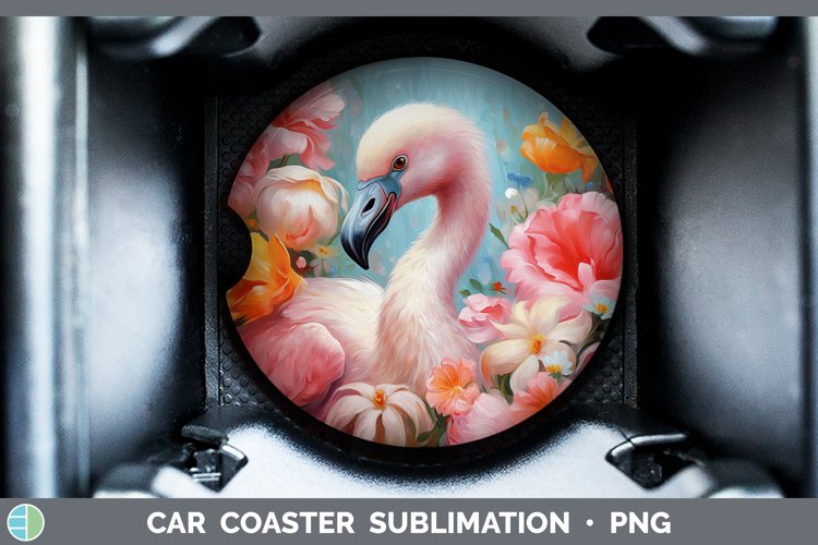 Boho Baby Flamingo Car Coaster Sublimation Coaster Designs