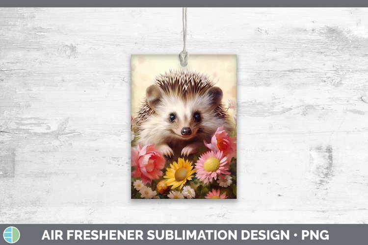 Boho Baby Hedgehog Air Freshener Sublimation Car Freshener D