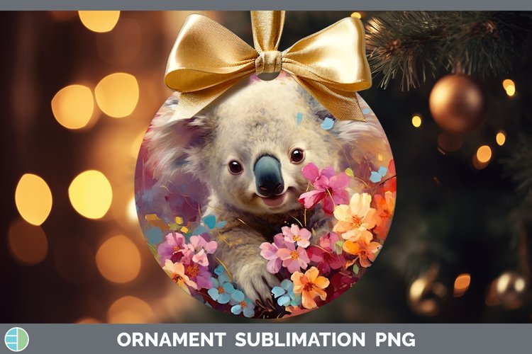 Boho Baby Koala Ornament Sublimation Bauble Designs