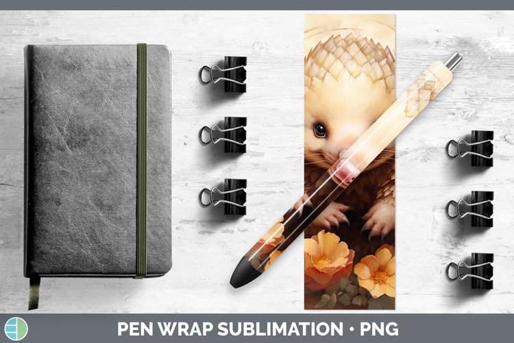 Boho Baby Pangolin Pen Wrap Sublimation Epoxy Pen Designs