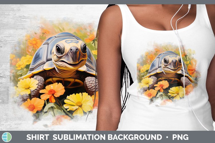 Boho Baby Tortoise Shirt Sublimation Sublimation Background