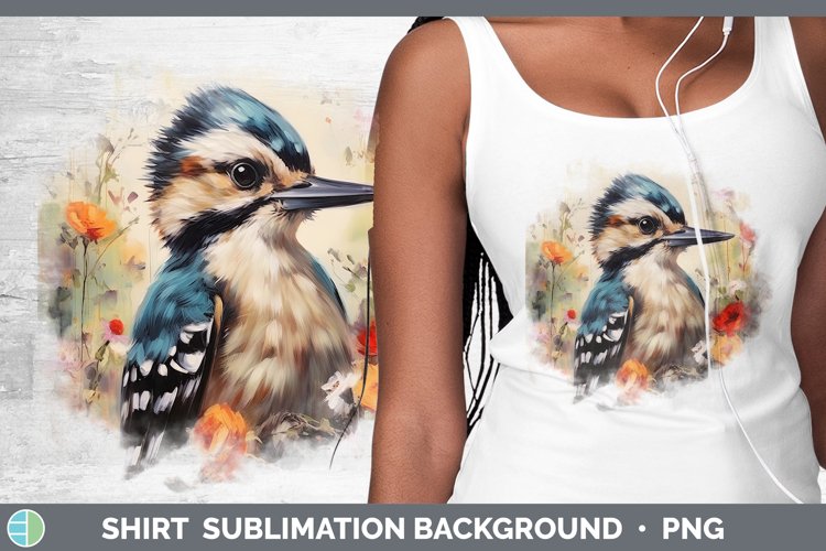 Boho Baby Woodpecker Shirt Sublimation Sublimation Backgroun