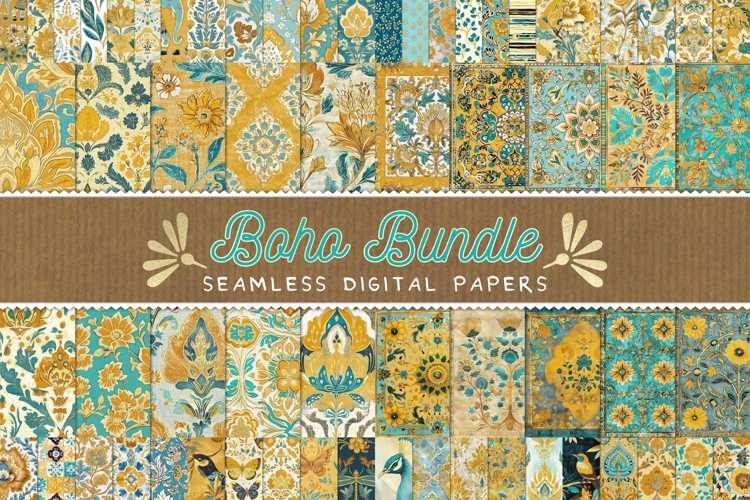 Boho Bundle Seamless Patterns Vol. 01