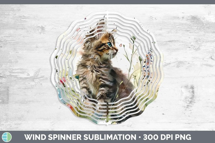 GorgeousBoho Cat Wind Spinner design.