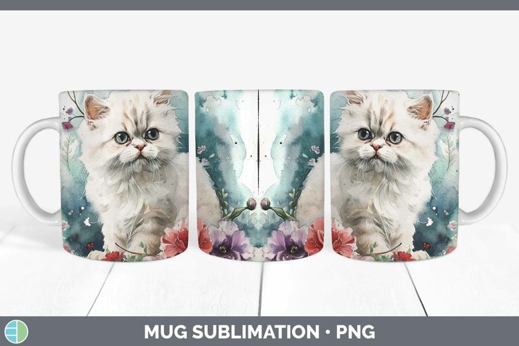GorgeousBoho Cat Mug Wrap design.