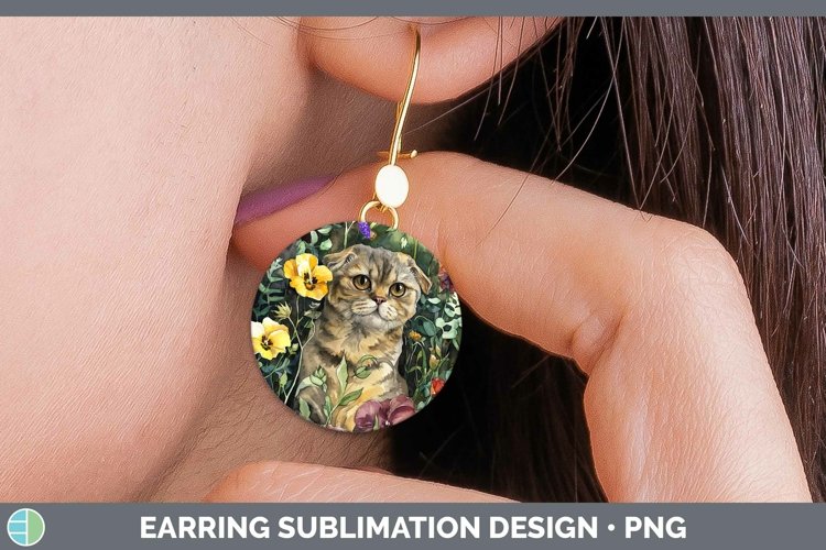 GorgeousBoho Cat Round Earrings design.