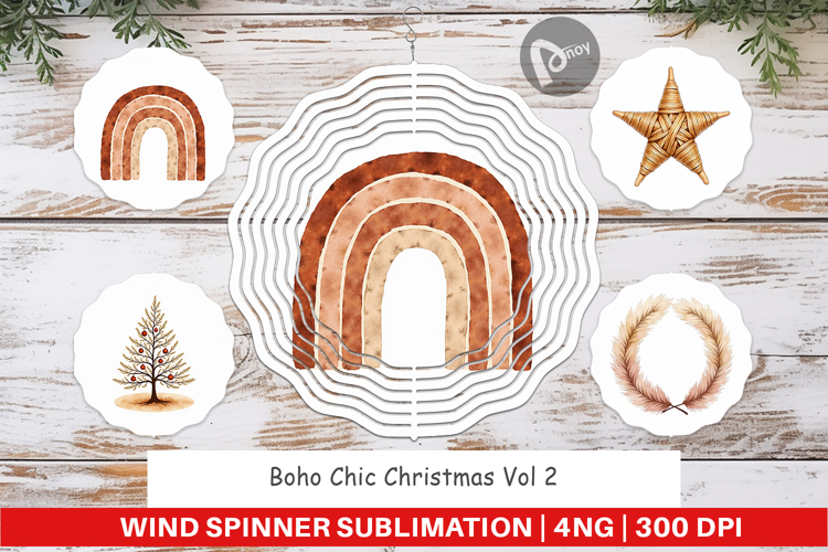 Boho Chic Christmas Wind Spinner