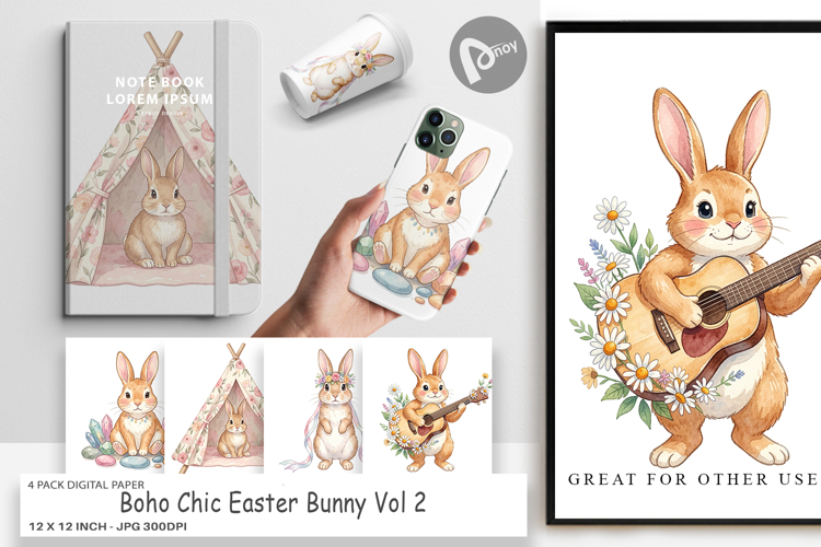 Easter Scrapbook Paper Image 13