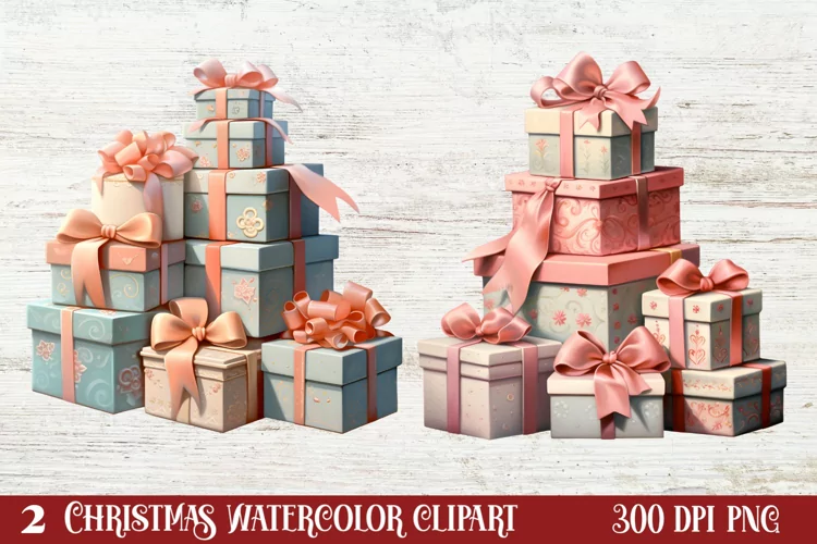 Boho Christmas Clipart , Boho Christmas Clipart