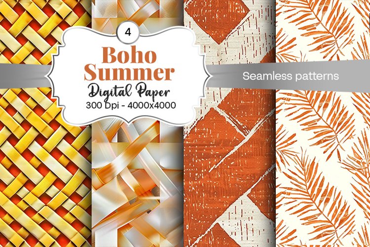 Summer Digital Paper Image 3