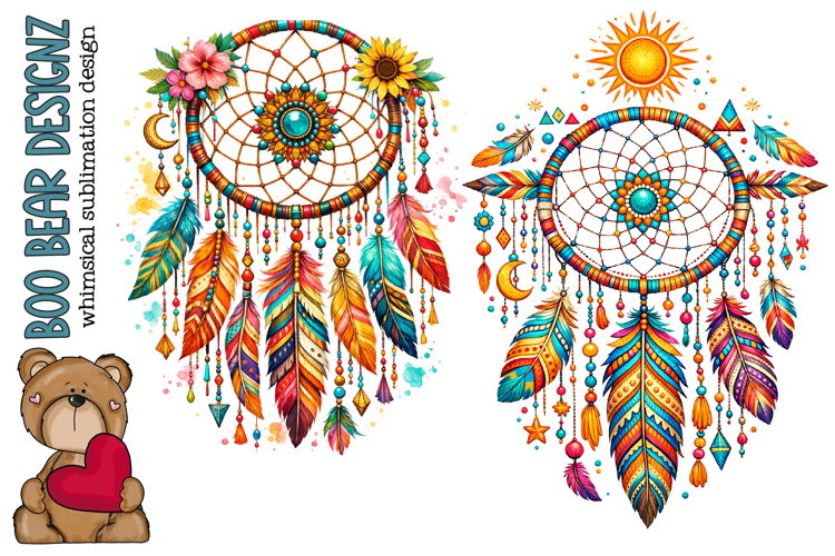 Boho Feathered Dream catcher