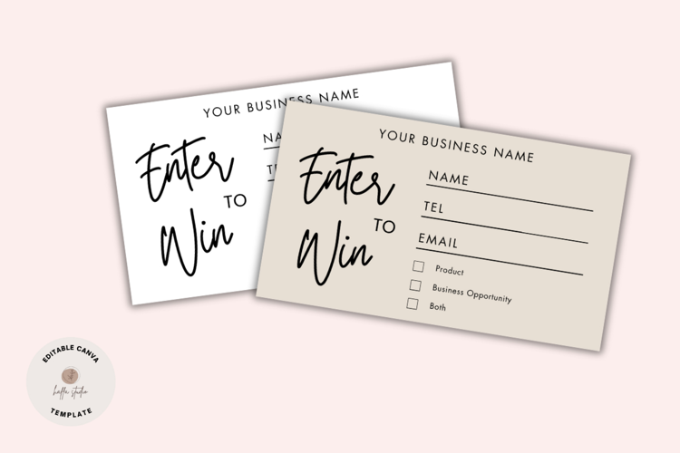 Boho Enter To Win Template