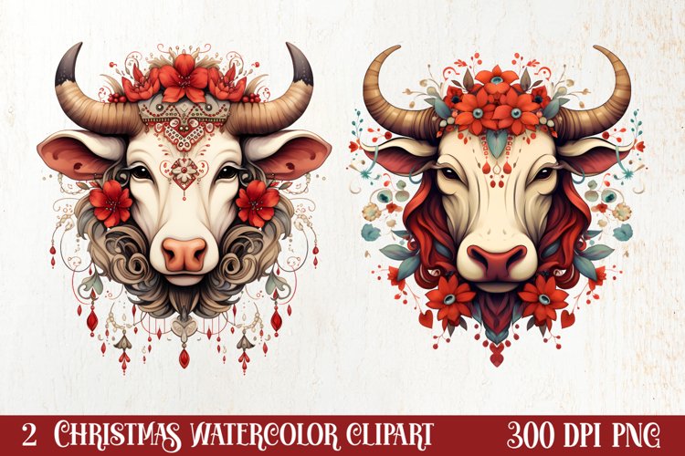 Boho Fairy Christmas Clipart Sublimation, Christmas Clipart
