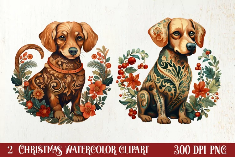 Boho Fairy Christmas Clipart Sublimation, Christmas Clipart