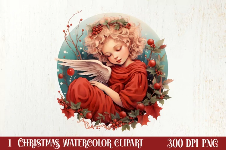 Boho Fairy Christmas Clipart Sublimation, Christmas Clipart
