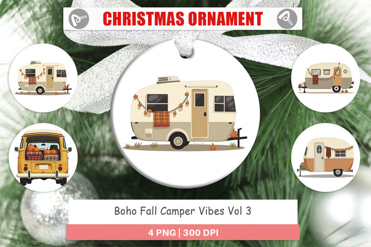 Ornament Boho Fall Camper