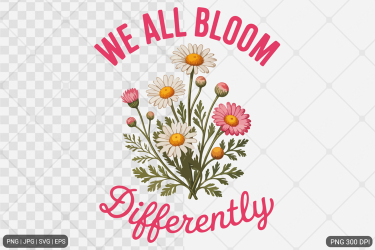 Boho Retro Flowers Motivational Quotes
