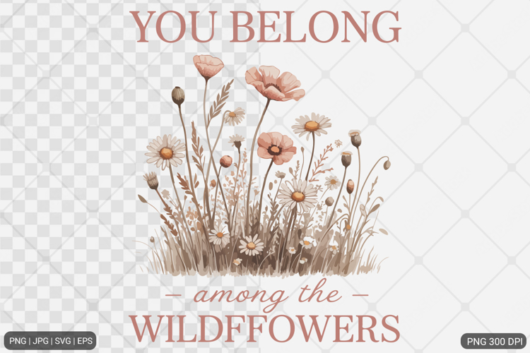 Boho Retro Flowers Motivational Quotes