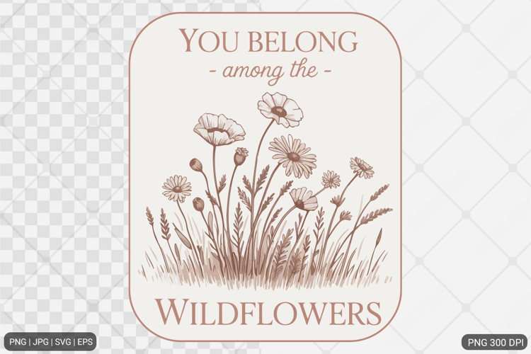 Boho Retro Flowers Motivational Quotes