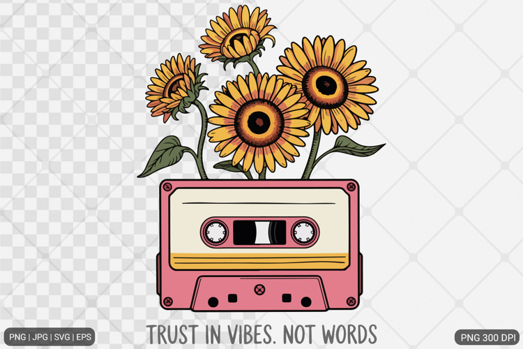 Boho Retro Flowers Motivational Quotes