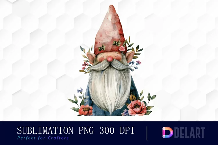 Boho Gnome Watercolor Clipart