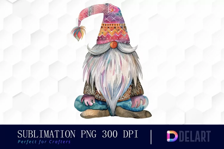 Boho Gnome Illustration Clipart