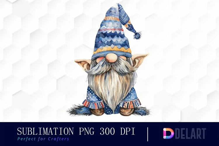 Boho Gnome Watercolor Clipart