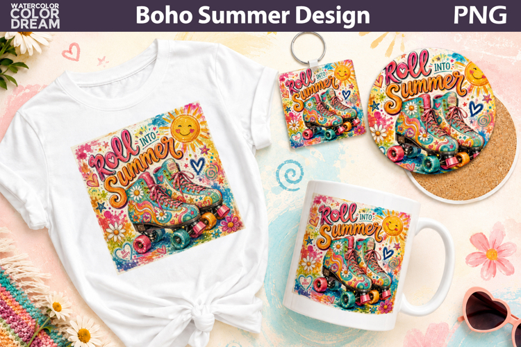 Roll Into Summer | Roller Skate Sublimation