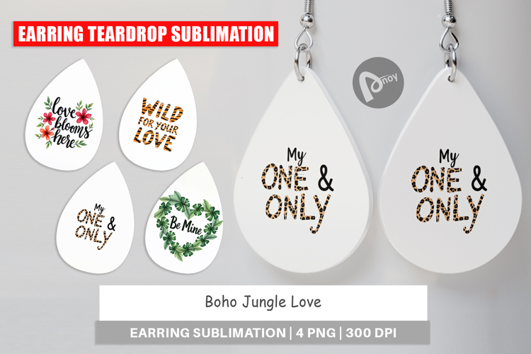 Boho Jungle Valentine Earring