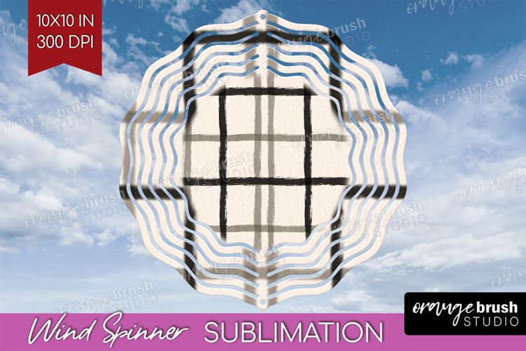 Boho Aesthetic Wind Spinner Sublimation PNG - Minimalist